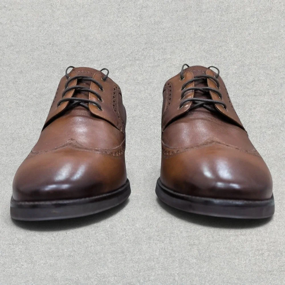 Cole Haan Jefferson Grand 2.0 Wingtip Oxford Shoes Men's Size 13M Tan C30100